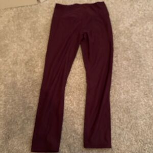 Varley Burgundy Leggings